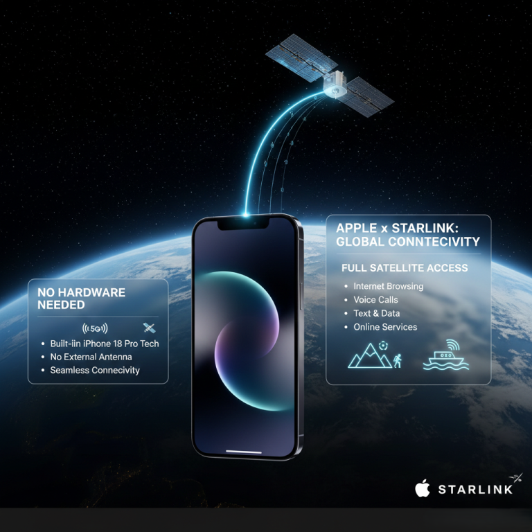 Apple May Bring Starlink Satellite Internet to iPhone 18 Pro