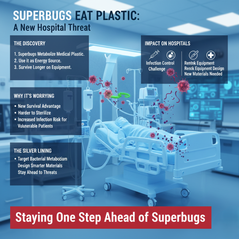 Hospital Superbug Found Feeding on Medical Plastics