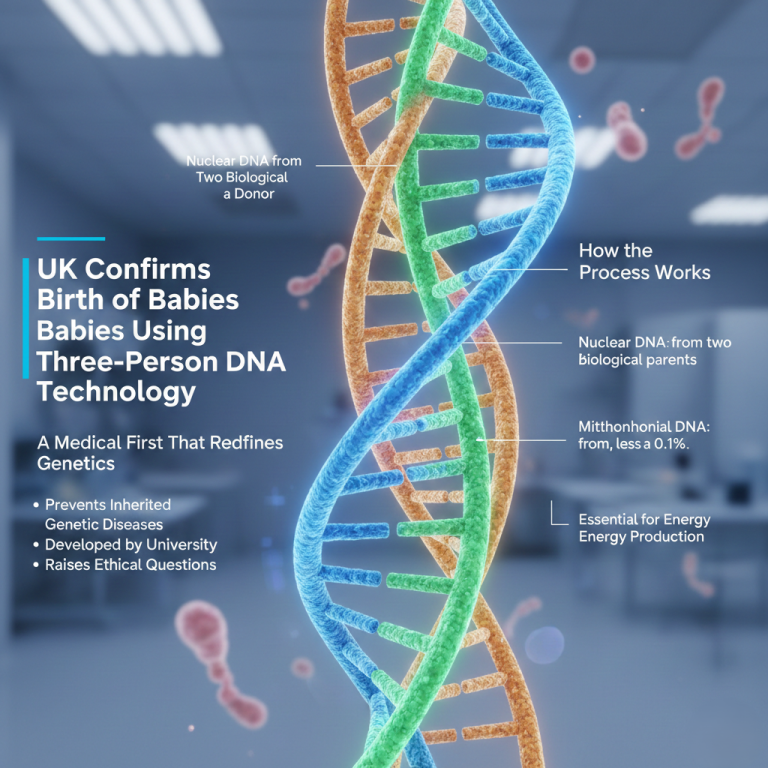UK Confirms Birth of Babies Using Three-Person DNA Technology