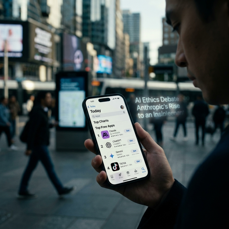 Claude Tops the App Store as AI Ethics Debate Intensifies