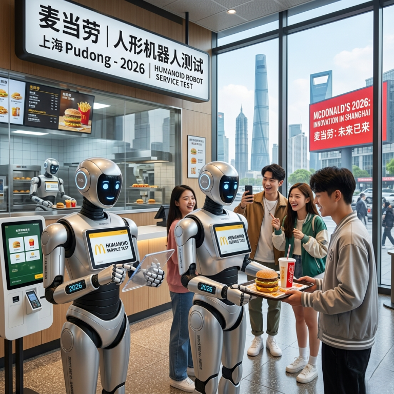 McDonald’s Tests Humanoid Robots in Shanghai: The Future of Fast Food Service