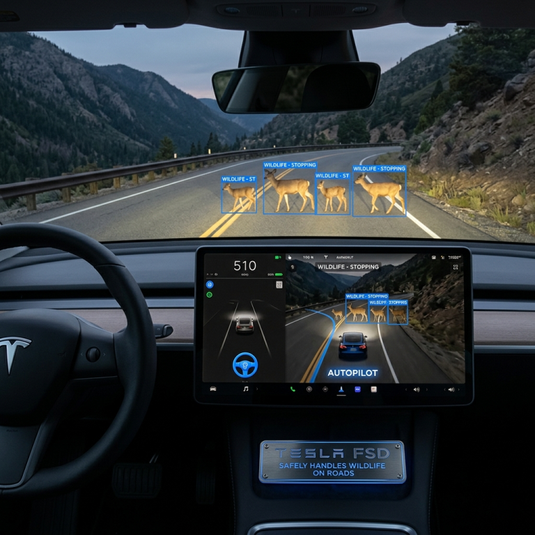 Tesla FSD Handles Wildlife Safely: What It Means for Self-Driving Tech