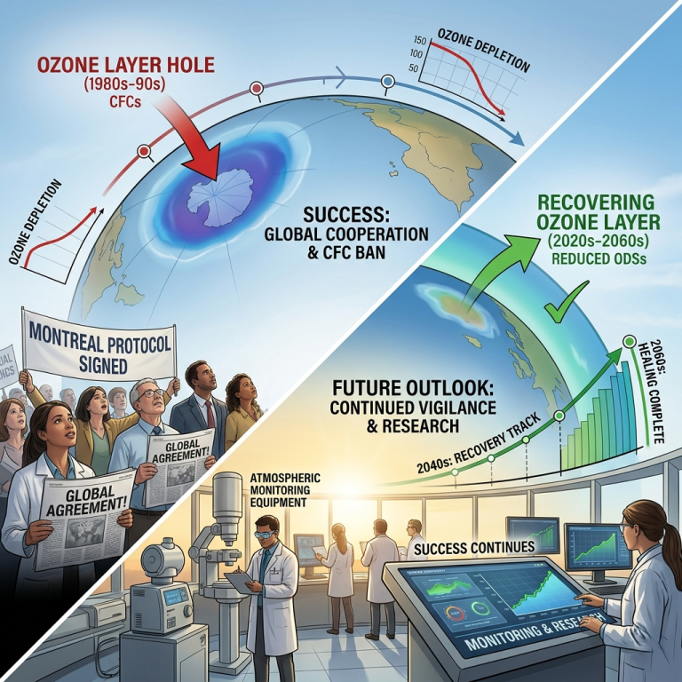 Ozone Layer Recovery: A Global Environmental Success Story
