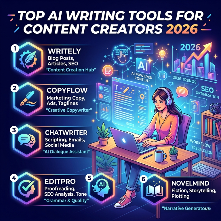 Top AI Writing Tools for Content Creators (2026 Guide)