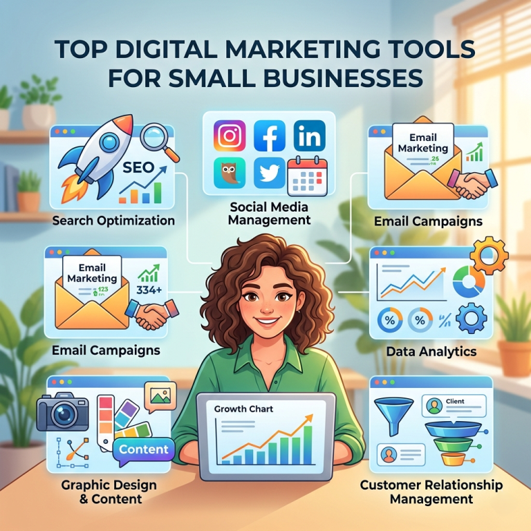Top Digital Marketing Tools for Small Businesses (2026 Guide)